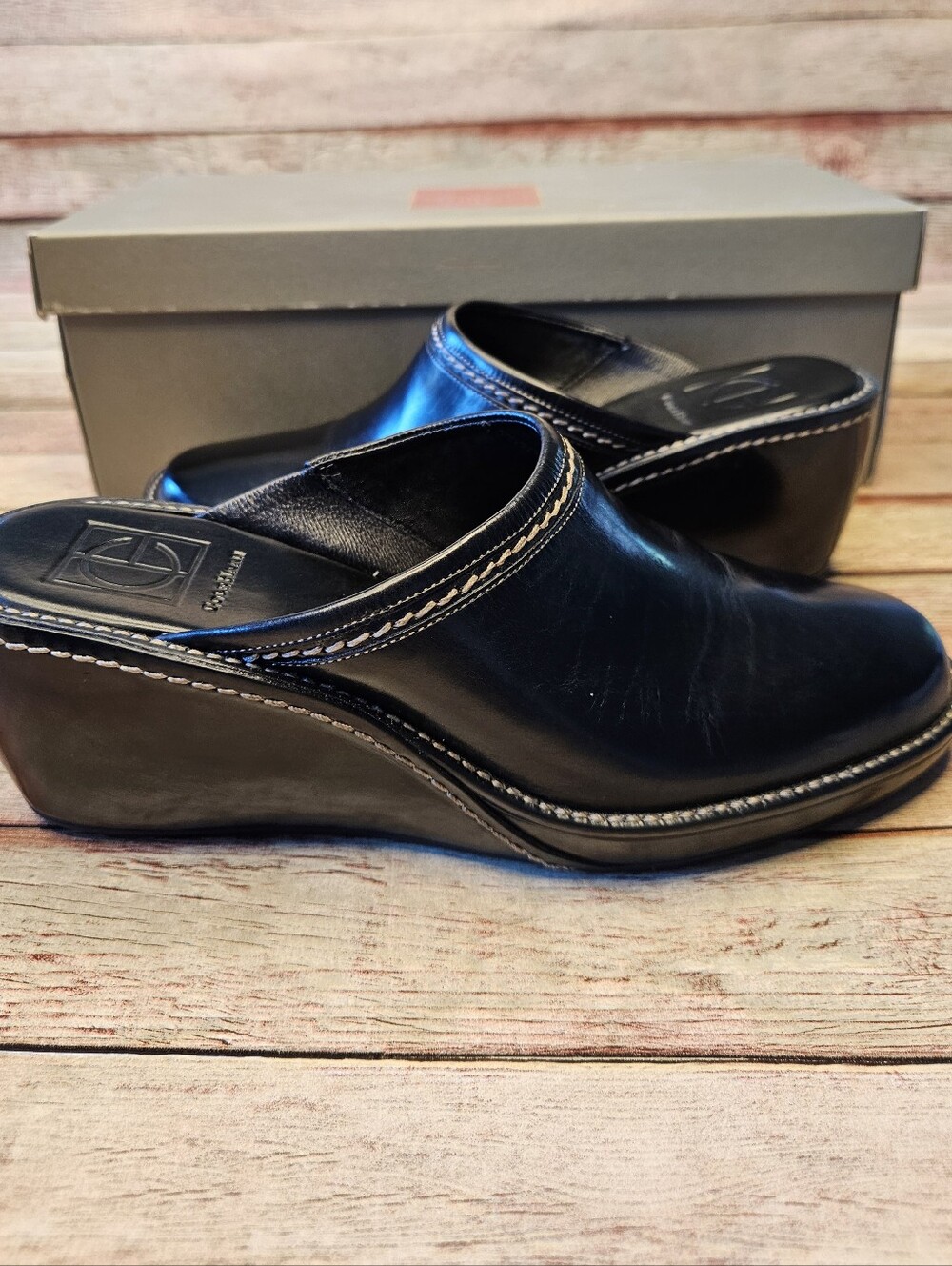 Cole Haan wedge clog slides - Picture 9 of 10